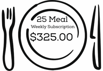25 Meal Weekly Subscription 