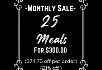 25 Meal Weekly Subscription 
