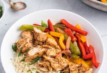 Entrée: #7 Chicken Adobo Fajitas