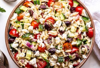 Entrée: #6 Greek Orzo Pasta Salad