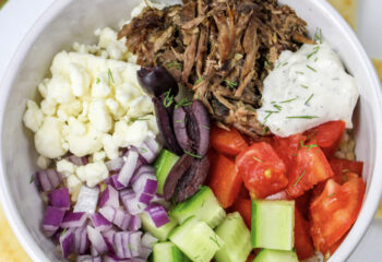 Entrée: #1 Greek Steak Bowl
