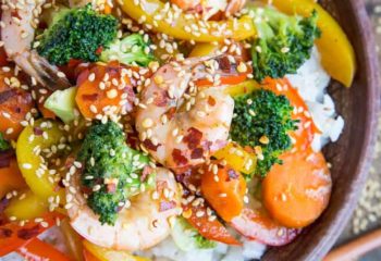 Entrée: #4 Gochujang Shrimp Stir Fry