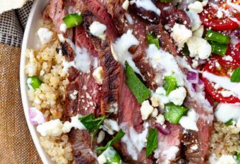 Entrée: #3 Greek Sirloin Bowl