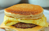 Breakfast: #9 Maple Pancake Breakfast Sandwich