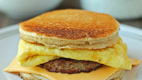 Breakfast: #9 Maple Pancake Breakfast Sandwich