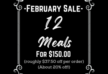 12 MEALS FOR $150