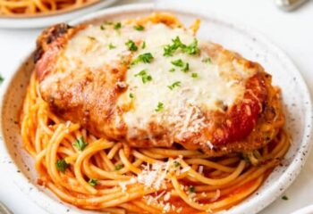 Entrée: #6 Chicken Parmesan Spaghetti