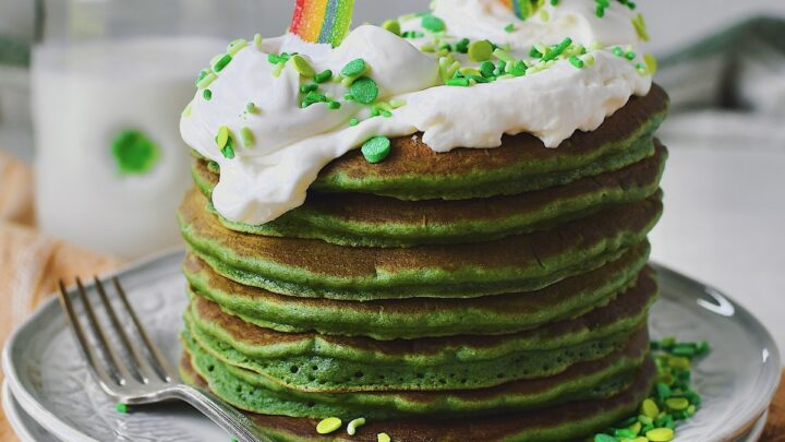 Breakfast: #10 Shamrock Swirl Protein Pancakes